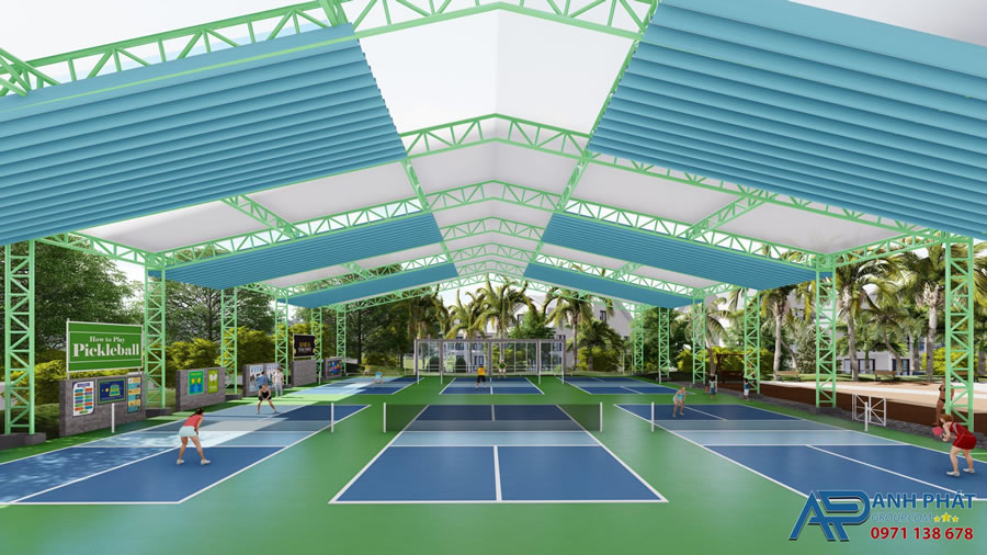 Thi công Sơn sân Pickleball tại Vinh Nghệ An