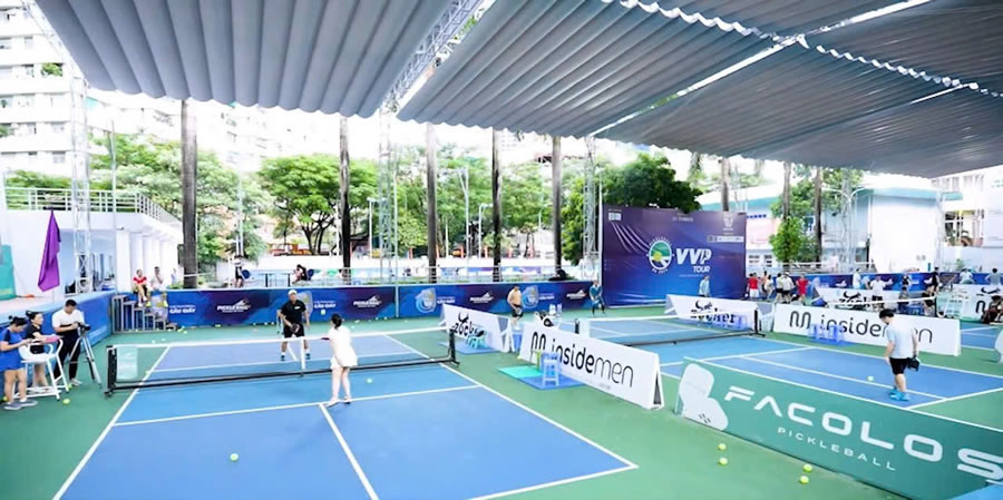 Thi công Sơn sân Pickleball tại Vinh Nghệ An