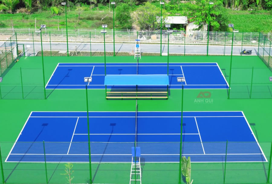 Thi công Sơn sân bóng chuyền tại Vinh Nghệ An